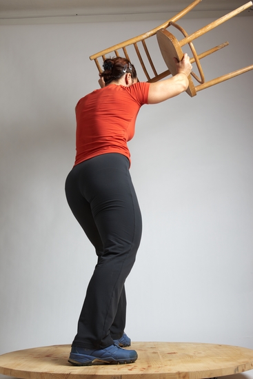 Woman Adult Average White Throwing Standing poses Casual