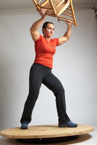 Woman Adult Average White Throwing Standing poses Casual