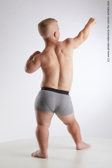 Man Young Average White Standing poses Underwear