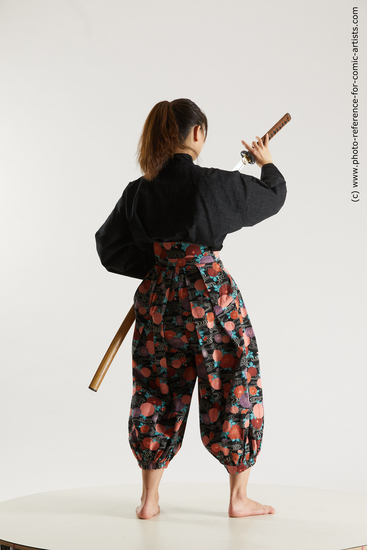 Man Young White Fighting with sword Standing poses Costumes