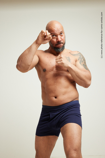 Man Adult Muscular White Fist fight Fight Underwear