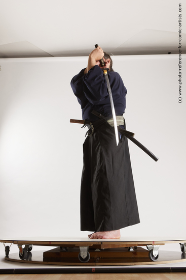 Man Adult Average White Fighting with sword Standing poses Costumes