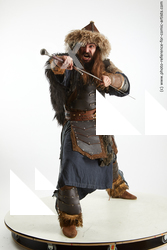 Man Adult Average White Fighting with sword Fight Costumes