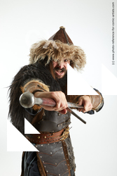 Man Adult Average White Fighting with sword Fight Costumes