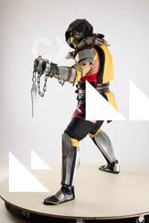 Yelvik Cosplay Scorpion Fighting Pose Dagger 02