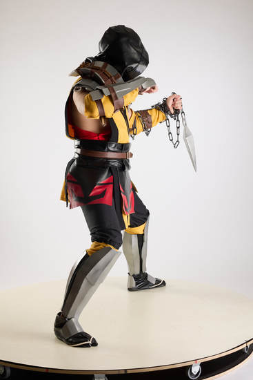 Man Adult Average White Fighting with knife Standing poses Costumes