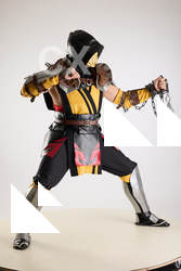 Man Adult Average White Fighting with knife Standing poses Costumes