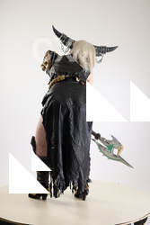 Cori Cosplay Sindragosa Fight Pose With Axe 04