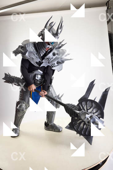 Man Adult Average White Fighting with hammer Fight Costumes