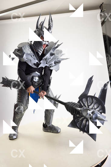 Man Adult Average White Fighting with hammer Fight Costumes