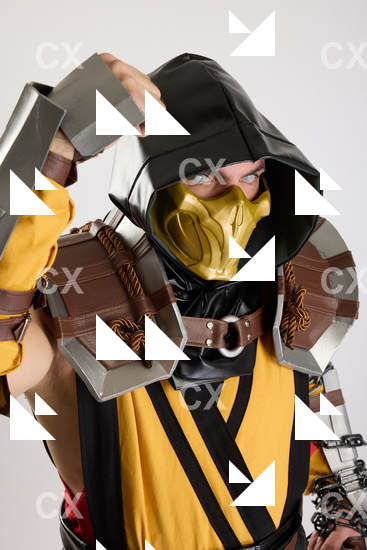 Man Adult Average White Fighting with knife Fight Costumes