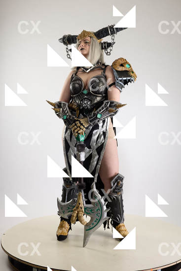 Woman Adult Chubby White Standing poses Costumes Holding