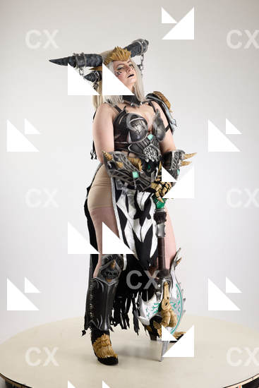 Woman Adult Chubby White Standing poses Costumes Holding