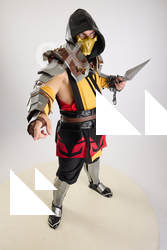 Yelvik Cosplay Scorpion Fight Pose 015