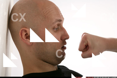 Jameson fist in front of face