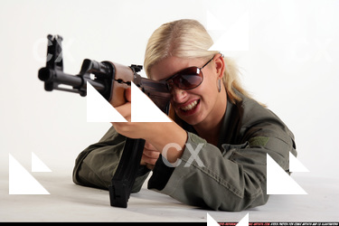 IVA ARMY LAYING AIMING SHOOTING AK