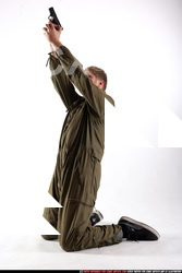 Janisone kneeling shooting up