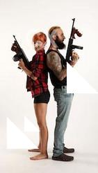 Edgar-back-to-back-tommyguns