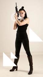 claudia-standing-m4a1-pose