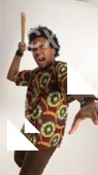 Garson AFRICAN THROWING POSE 