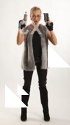 NIKOL STANDING POSE WITH TWO GUNS