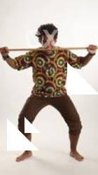 Garson STANDING POSE WITH SPEAR AFRO