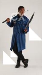 Garson STANDING POSE WITH KATANA AND SHOTGUN