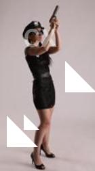 NIKITA STANDING POSE WITH GUN