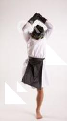 Brono STANDING POSE WITH MACHETE ON ONE LEG