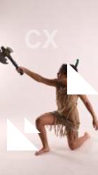 ANISE KNEELING POSE WITH AX 