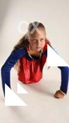 VIKY SUPERGIRL KNEELING POSE 2