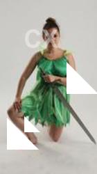 KATERINA KNNELING POSE WITH SWORD