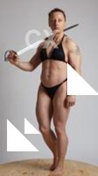 Karolina FITNESS POSE WITH SWORD