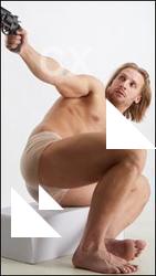 Fighting man with gun Erling