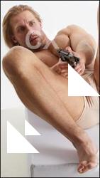 Fighting man with gun Erling