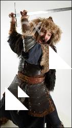 Medieval warrior with sword Turgen