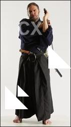 Samurai Fighting Poses With Sword Yasuke