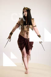 Moira Cosplay Ancksunamun Pose With Knifes