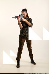 Jade Aiming M4A1 Rifle Pose