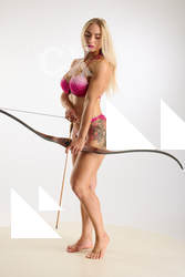 Mona Standing Pose With Bow