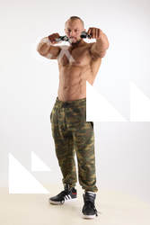 Duncan Action Pose With Guns