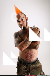 Edgar Revolver Pose With Cigarette