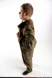 Man Young Average White Neutral Standing poses Army