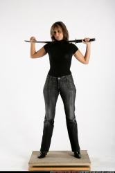 Woman Adult Average White Martial art Standing poses Casual