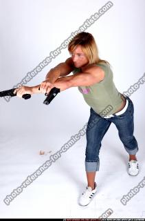 Jannie-woman-dual-pistols-pose