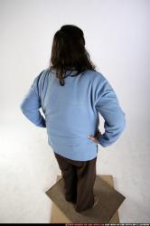 Woman Old Chubby White Martial art Standing poses Casual