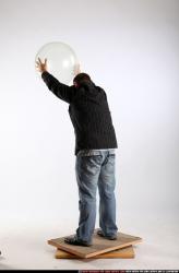 Man Adult Chubby White Throwing Standing poses Casual