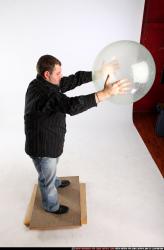 Man Adult Chubby White Throwing Standing poses Casual