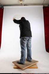 Man Adult Chubby White Throwing Standing poses Casual