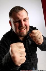 Man Adult Chubby White Fist fight Standing poses Casual